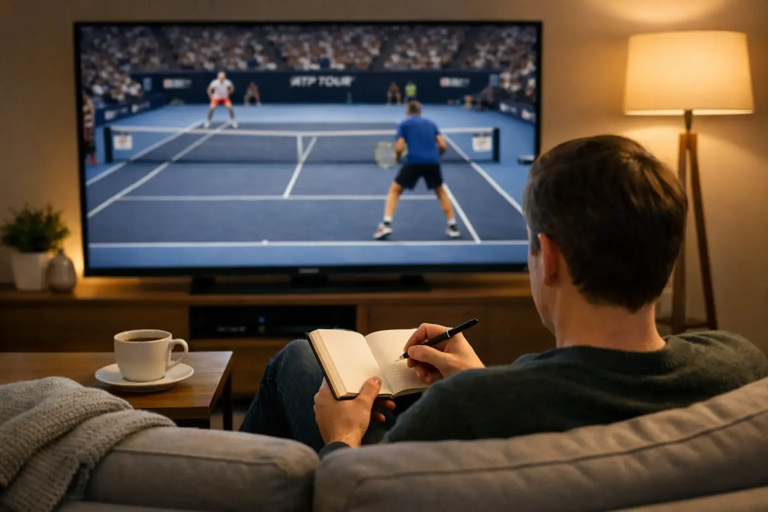 Analisi visiva della partita di tennis in streaming